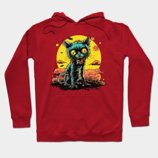 Creepy Cat Zombie Hoodie